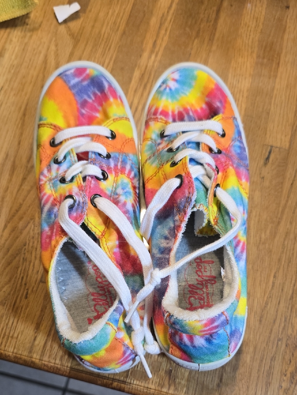 Jellypop Ladied Tie-Dye Canvas Sneakers - Rainbow